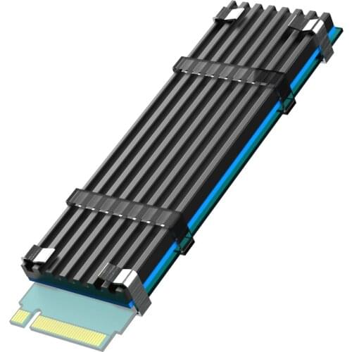 M.2 Heatsink for 2280 M.2 SSD with Silicone Thermal Pad