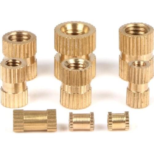M2.5 Brass nut Outer 3.6mm plastic parts accessary detachable phone injection nut brass knurled nut electronic assembly toy diy