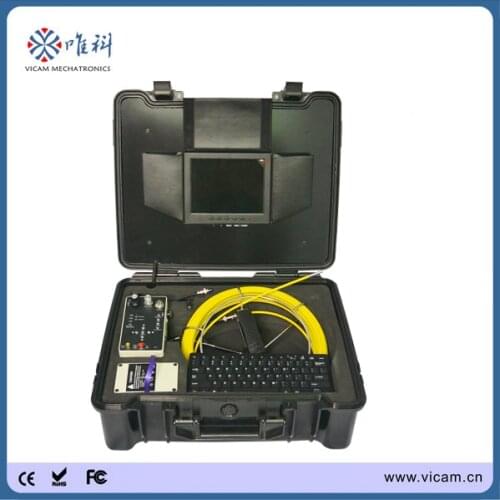 Vicam Mechatronics MINI 6mm endoscope pipe inspection camera with 20m cable and DVR box for 10mm to 50mm pipe inspection