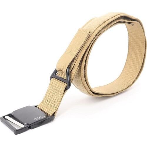 Fashion Mens Tactical Belt Quick Release Magnetic Buckle Military Strap Hook Loop Nylon Sports Accessories Cinto CS Army Fans