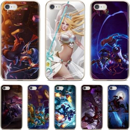 For Samsung Galaxy A12 A31 A41 A51 A71 A20e A21s M30 A10 A30 A40 A50 A60 A70 League-of-Legends-Janna-Shaco Soft Skin Cover