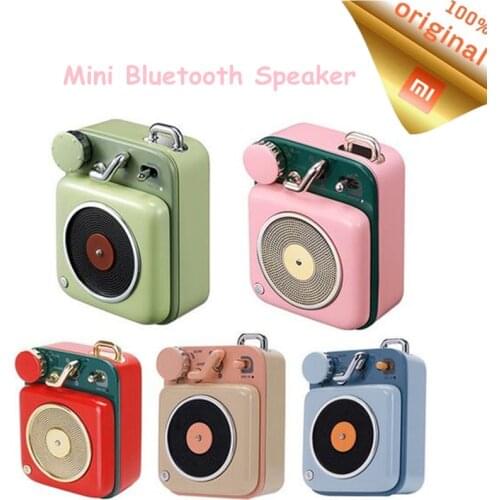 Original Xiaomi MW Elvis Atomic Record Player B612 Retro Mini Audio Wireless Bluetooth Music Speaker for Computer Party Camping