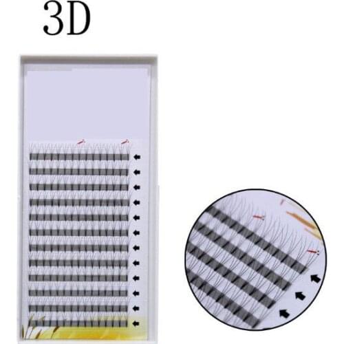 QUXINHAO 12 Lines Premade Volume Fans 3D Lash Russian Volume Eyelash Extensions Pre made Lash Extension Faux Mink Lash