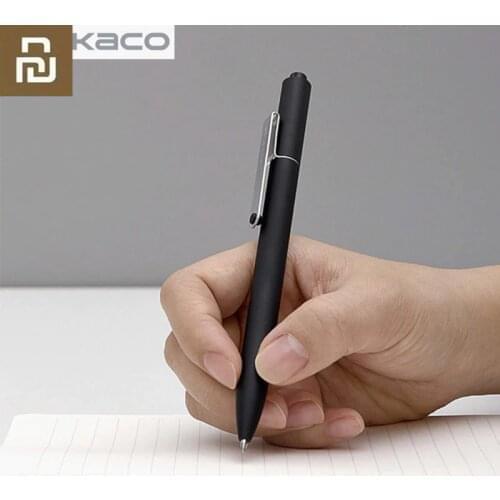 Youpin Kaco Pen Black Blue Red Ink for NoteBook Kaco Noble Paper PU Leather Card Slot Wallet Book