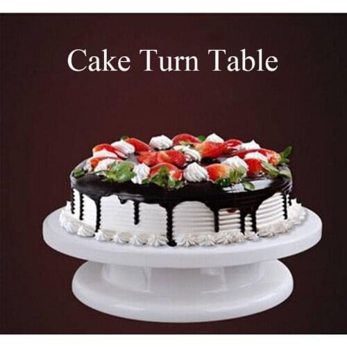 Cake Plate Turntable Rotating Stand Round Pan Cake Decorating Table Pastry Mold Baking Tool Kitchen Gadgets