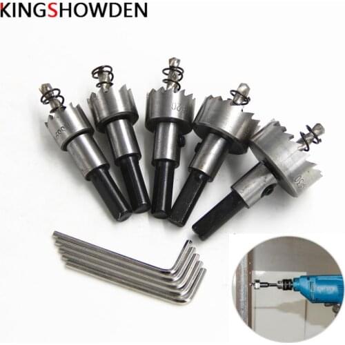 16-30mm HSS Drill Bit Hole Saw Set Stainless Steel Metal Alloy Drill Bits 1set Metalworking Tools Hole Saw Tooth Kit