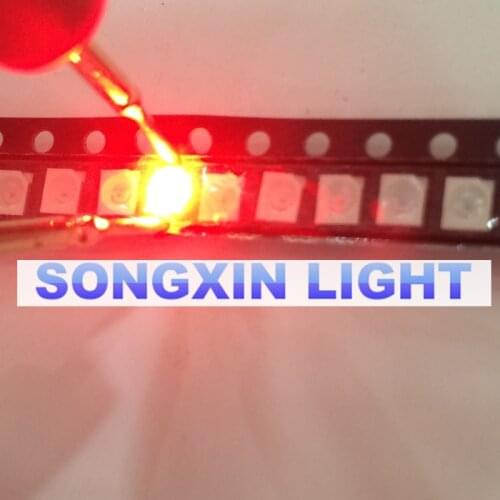 2000pcs 3528/1210 Red Smd Plcc-2 Ultra Bright Light-emitting Diodes Led 2015 Surface Mount New Arrival XIASONGXIN LIGHT led Lamp