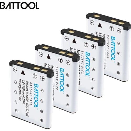 BATTOOL 1200mAh Li-40B Li 40B Li-on Batteria Battery For Olympus Li-40B Li-42B EN-EL10 NP-45 JX355 JX370 S600 S660 S700