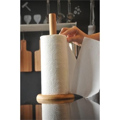 Bambum Laisy Bamboo Upright Paper Towel Holder