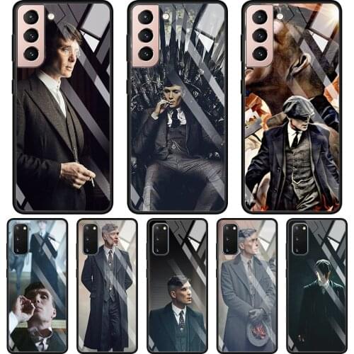 Tempered Glass Case For Samsung S21 S20 Ultra S10 S9 Plus S10e Caso for Galaxy S20 FE Capa Peaky Blinders Tommy Shelby