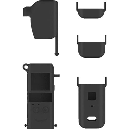 Gimbal Camera Silicone Case Anti-Fall Protective Shell with PTZ Protective Cover for DJI Pocket 2 Accessories