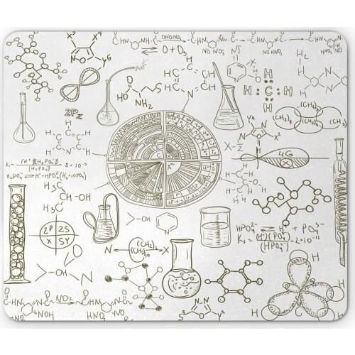 Sun And Moon Mouse Pad, Celestial Theme Sun With Crescent Moon Midnight Art, Rectangle Non-Slip Rubber Mousepad