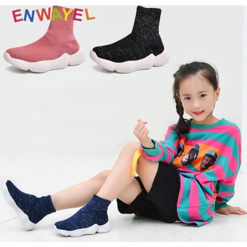 ENWAYEL 2021 spring sock kids shoes for girls children sneakers boys Comfortable Lightweight zapatillas chaussure