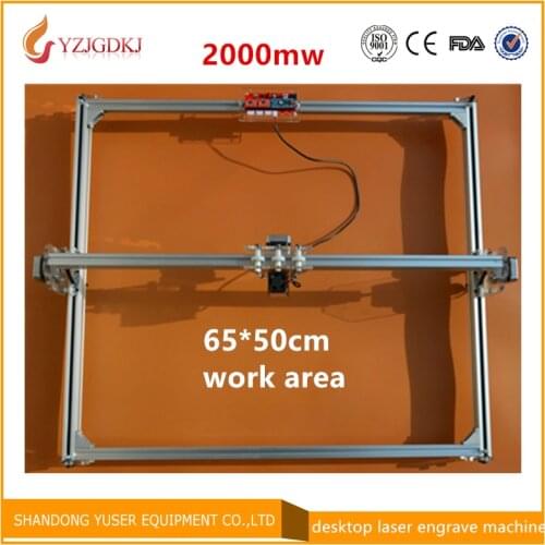 Benbox 405nm 2000mw Mini desktop DIY Laser engraving engraver cutting machine Laser Etcher CNC print image of 50 X 65 cm logo