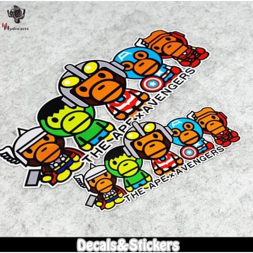 NO.LN213 Cartoon Monkey 3M MOTO GP Sticker Car Sticker Decals Racing Stickers Motorcycle Bike