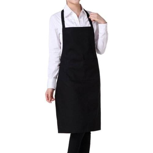 Pure Color Cooking Kitchen Apron For Woman Men Chef Waiter Cafe Shop BBQ Hairdresser Aprons Gift -20