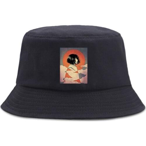 Japanese Red Sun Girl Retro Printing Bucket Cap For Man Hip Hop Beach Sun WomenS Bob Hat Harajuku Fishing MenS Panama Hats