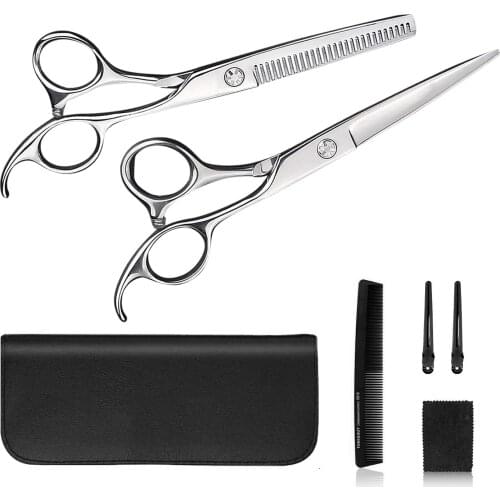 Hair Scissors Set, Hair Cutting Scissors Hair Shears Professional Stylist Tools Set,Barber/Home Use Hairdressing and Styling