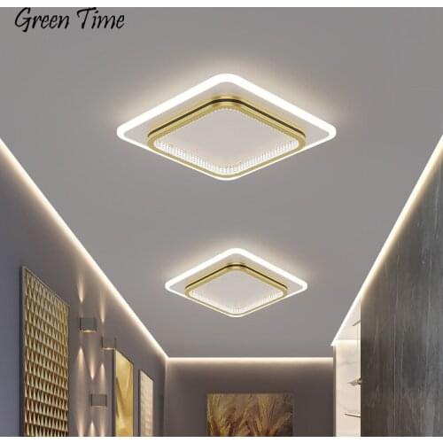 Simple LED Ceiling Light Home Decor Ceiling Lamp for Living Room Bedroom Aisle Corridor Light Indoor Lighting Lustres Black&Gold