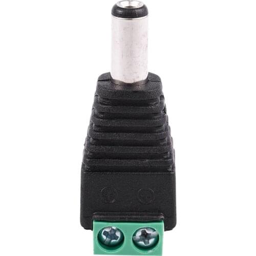 2.1 x 5.5mm DC Power Male Plug Jack Adapter Connector for CCTV Camera