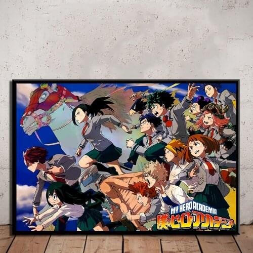 Modern Wall Art Canvas Hd Printed Anime Painting My Hero Academia Modular Pictures Nordic Poster Home Decoration For Living Room