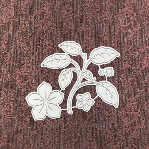 Carbon Steel Flower Leaves Cutting Die Embossing Stencil Template Mold DIY Paper Art Handcraft Scrapbook Bookmark Card E56C