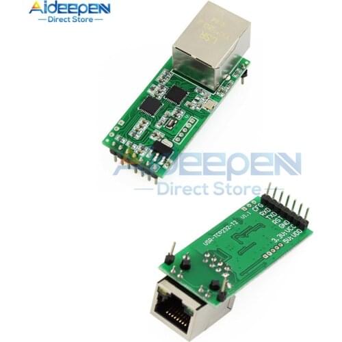 USR-TCP232-T2 RS232 Serial to Ethernet Module Tcp Ip UDP Network Converter Module TTL Lan Module With RJ45 Port