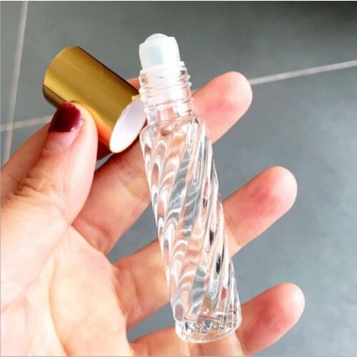 10/30/50pcs 10ml Refillable Perfume Bottle Roll on Bottles For Essential Oils Vial Empty Perfume Sample Roller Bottle