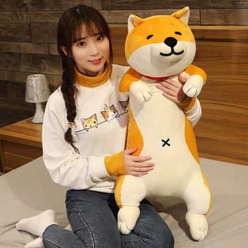 120CM lovely Cat Plush Toys Long Animal Dog&Cat Pillow Stuffed Toy for Children Baby Sleep Cushion Birthday Gift