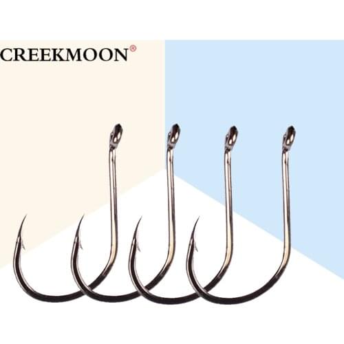 200PCS/LOT Soft Insect Hook with Barbed Fish Hook Bulk Single Hook Fishhooks Jig Big Barbed Hook Soft Bait Fishing Accessories
