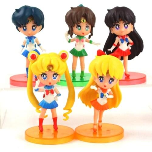 5pcs/lot 8cm Anime Action Figure Toys Serenity Model Dolls Brinquedos