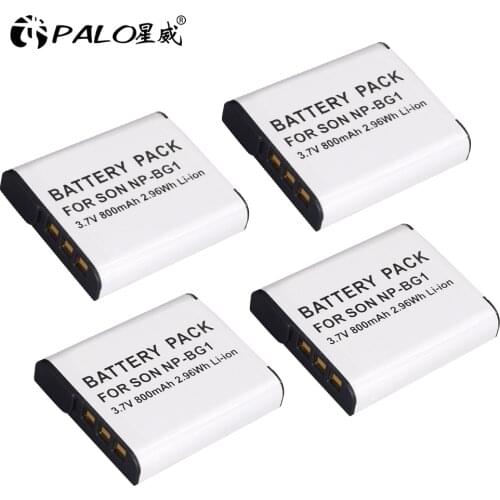 4 Batteries for Sony NP-F Bg1 Battery 1300mAh NP-BG1 for Sony Parts Sony Cyber-Shot DSC-H3 DSC-H7 DSC-H9 DSC-H10 DSC-H20 DSC-H50