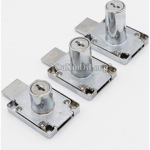 Free Shipping 4PCS Desk Drawer Cabinet Locks Cupboard Cabinet Door Lock Counter Lock File Cabinet Locks + Keys