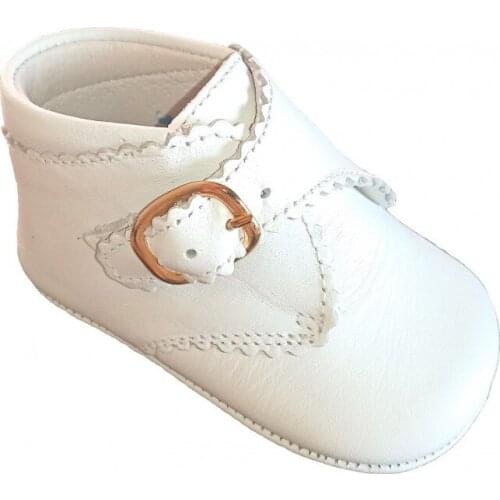 Unisex ankle boots with no sole buckle