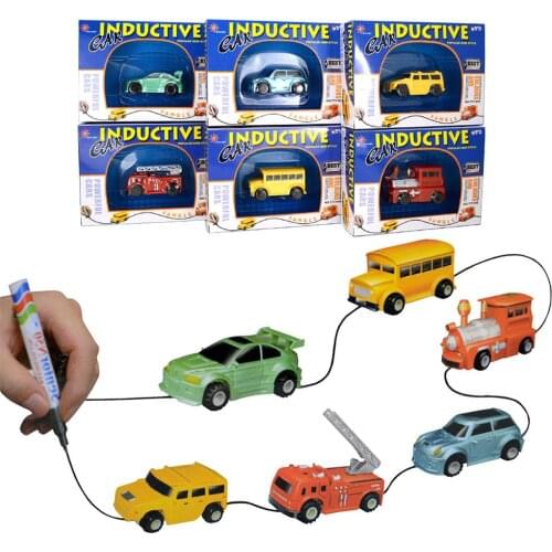 Line Following Robot Induction Educational Inductive Toys Car Truck Machine Follower Diy Diecast Vehicle Magic Pen Kid Best Gift