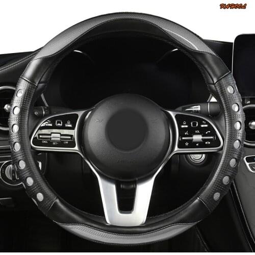 KAHOOL Microfiber Leather Car Steering Wheel Cover For Infinitis Q30 Q50 FX35 QX50 QX56 QX60 QX70 FX G25 G37