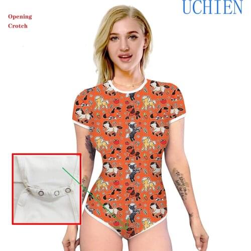 Summer Thin Womens Jumpsuit Button-up Open-cut Convenient Sex Pajama Jumpsuit Jumpsuit Short-sleeved T-shirt Hot Short Pants