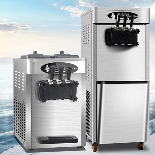 Commercial Ice Cream Machine Fully Automatic Cleaning Ice Cream Machine Mixed Flavor 3 Flavors Ice Cream Maker Sweet Cone Maker