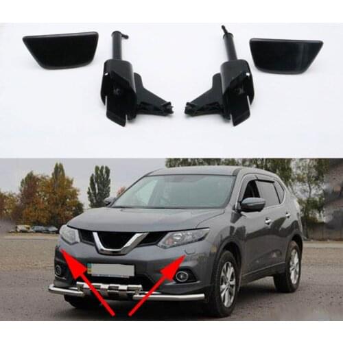 Headlight Headlamp Washer Spray Nozzle Jet Pump Clean Actuator & Cover Cap For Nissan X-Trail 2014 2015 2016 2017 2018