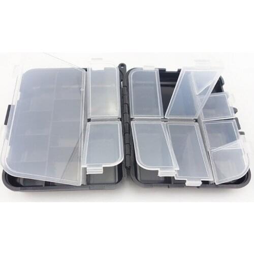 New Fishing Tackle Boxes With 26 Compartments Good Fishing Plastic Container Lure Bait Waterproof Storage Box Cover 12*10*3.5cm