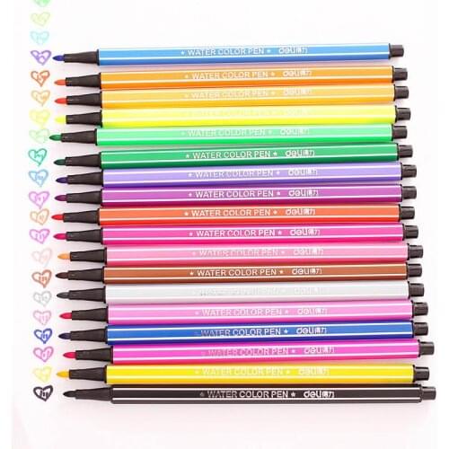 Lovely Creative Washable Watercolor Pen 12/18/24/36/ Colors Lucky Bottle Set For Student Supplies Kids Gift Art Marker Drawing