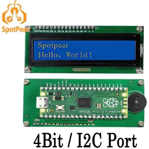 Raspberry Pi Pico LCD1602 Display Module 4Bit or I2C Pico Screen LCD
