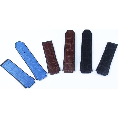 Watch Accessories Leather Strap Rubber Strap For Hublot Big Bang Series 19mmx25mm Fashion Business Men and Womens Watch Bands