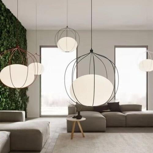Nordic Modern Pendant Lights Iron Glass Hanging Lamp For Bedroom Dining Room Home Decor Kitchen Fixtures E27 Hotel Bar Hanglamp