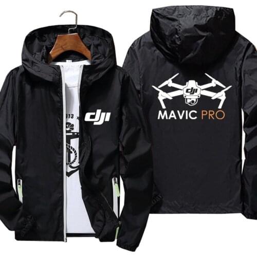 Spring Zipper Men Women Dji Mavic Pilot Slim Fit Outdoor Sports Pilot Jacket Coat Hooded Windbreaker Jacket Plus Size S-7XL