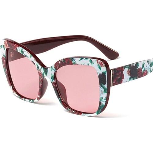 Veshion Big Frame Cat Eye Sunglasses Men Women Fashion Shades UV400 Vintage Glasses