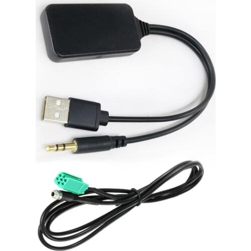 2020 Car Stereo Wireless Bluetooth Receiver USB/AUX Audio AUX Cable Adapter for Renault 2005-2011 Updatelist Radio