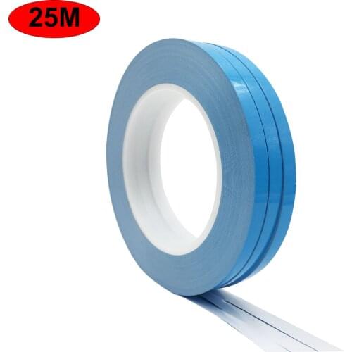 25meter/Roll 3mm-30mm Width Transfer Tape Double Side Thermal Conductive Adhesive Tape for Chip PCB LED Strip Heatsink