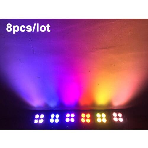 8x DJ Truss Light Mobile Stage Lighting Rechargeable LED Par Light Color par can dj party light disco led light