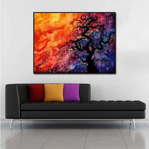 Old Street Home Diy Diamond Painting Cross Stitch Halloween tree Needlework Home Decorative Full Square Diamond Embroidey